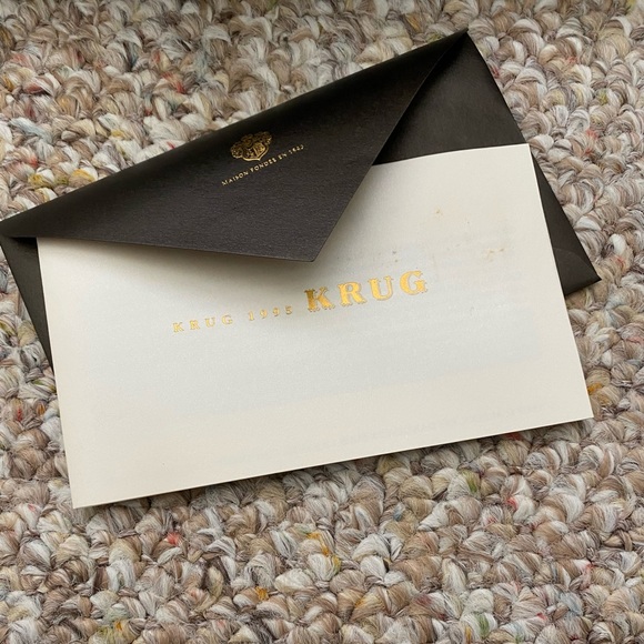 Krug Champagne box Vintage 1995 with card - Picture 3 of 14